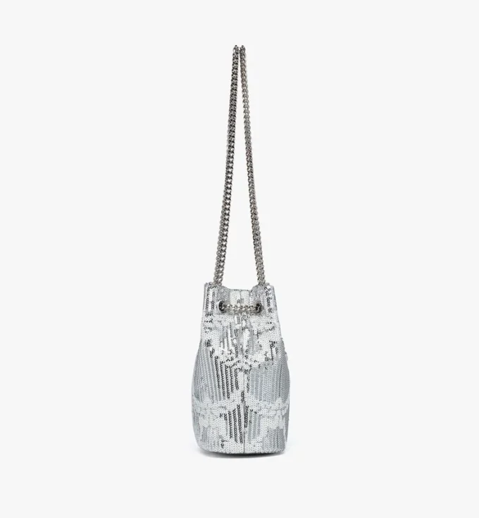 Borsa a secchiello Himmel in pelle Monogram con paillettes Borsa a secchiello Himmel in pelle Monogram con paillettes
