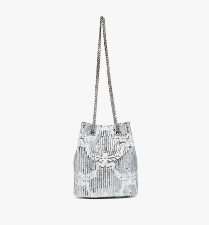Borsa a secchiello Himmel in pelle Monogram con paillettes Borsa a secchiello Himmel in pelle Monogram con paillettes