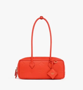 Borsa a tracolla Aren East West in pelle Maxi Monogram