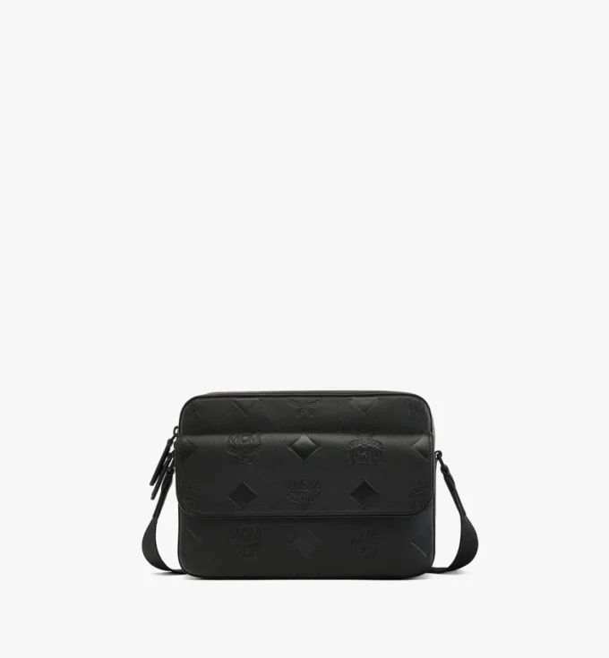 Borsa a tracolla Aren in pelle con Maxi Monogram Borsa a tracolla Aren in pelle con Maxi Monogram
