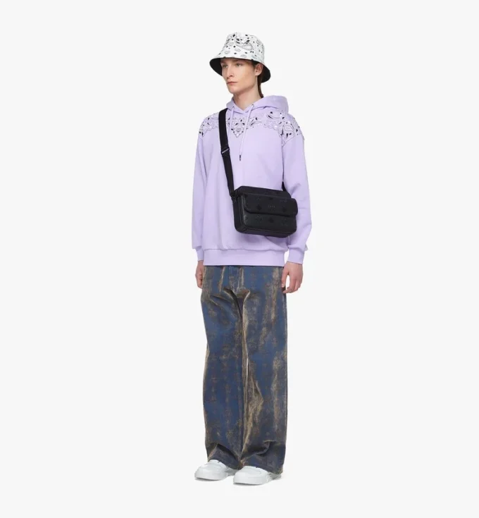 Borsa a tracolla Aren in pelle con Maxi Monogram Borsa a tracolla Aren in pelle con Maxi Monogram