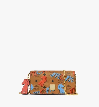 Borsa a tracolla con catena Aren “Anno del Cavallo” in Visetos
