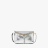 Borsa a tracolla Diamant 3D in pelle di vitello metallizzata Borsa a tracolla Diamant 3D in pelle di vitello metallizzata