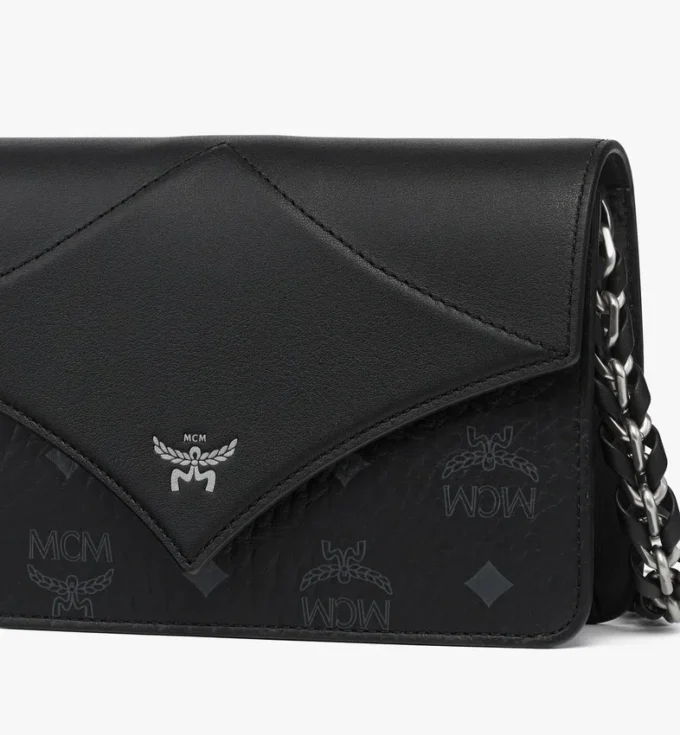 Borsa a tracolla Diamond in mix di pelle Visetos Borsa a tracolla Diamond in mix di pelle Visetos