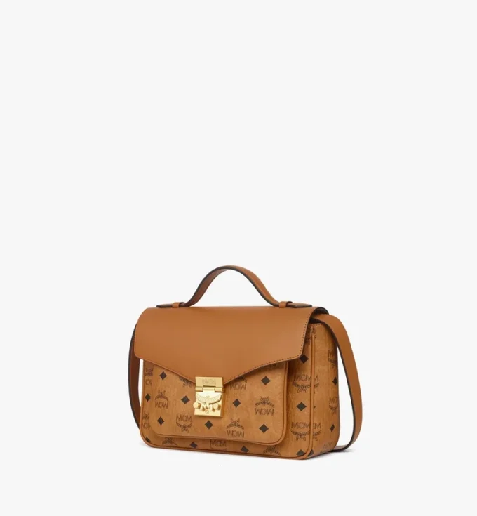 Borsa a tracolla Tracy in mix di pelle Visetos