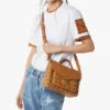 Borsa a tracolla Tracy in mix di pelle Visetos