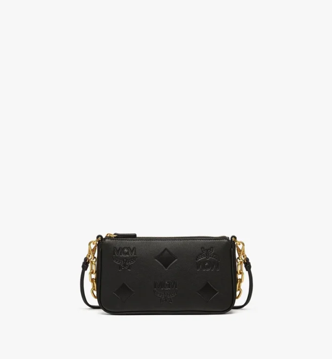 Borsa Aren Crossbody in pelle Maxi Monogram Borsa Aren Crossbody in pelle Maxi Monogram