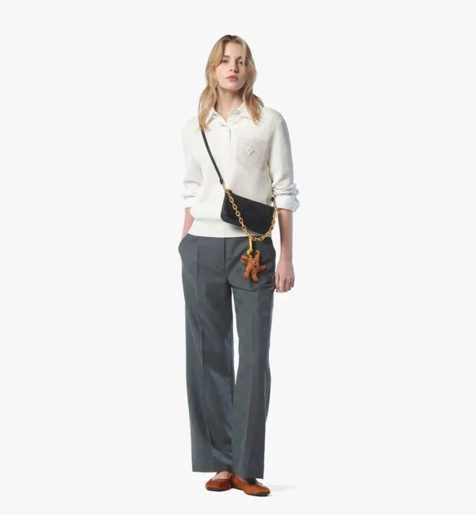 Borsa Aren Crossbody in pelle Maxi Monogram Borsa Aren Crossbody in pelle Maxi Monogram