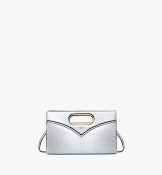 Borsa Diamond in pelle metallizzata a specchio