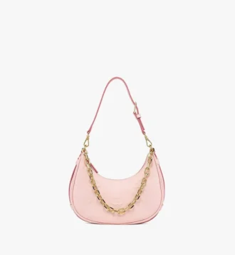 Borsa Hobo Aren Crescent in pelle con Maxi Monogram Borsa Hobo Aren Crescent in pelle con Maxi Monogram