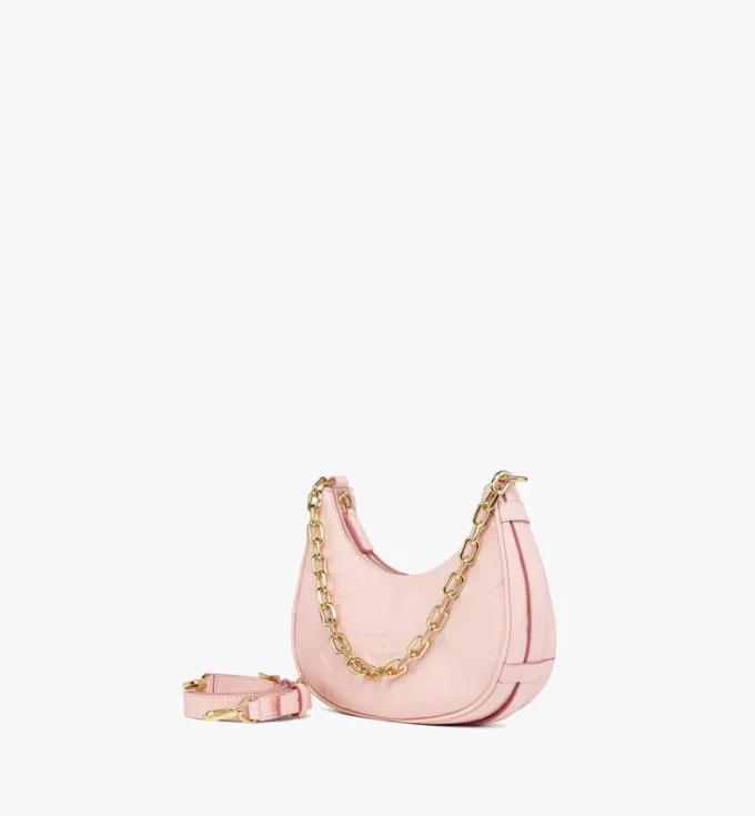 Borsa Hobo Aren Crescent in pelle con Maxi Monogram Borsa Hobo Aren Crescent in pelle con Maxi Monogram
