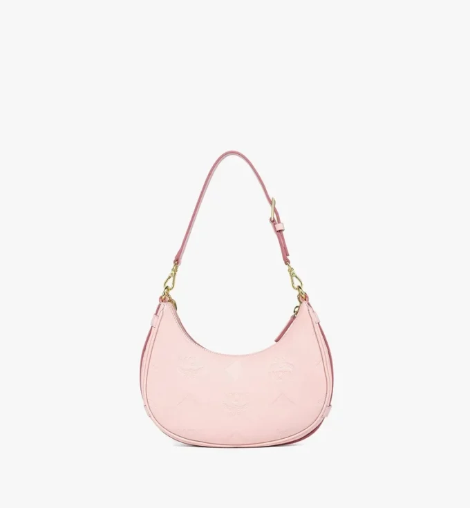 Borsa Hobo Aren Crescent in pelle con Maxi Monogram Borsa Hobo Aren Crescent in pelle con Maxi Monogram