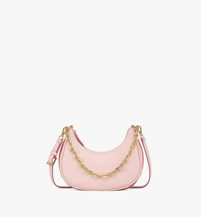 Borsa Hobo Aren Crescent in pelle con Maxi Monogram Borsa Hobo Aren Crescent in pelle con Maxi Monogram