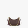 Borsa Hobo Aren Duo in tela Maxi Visetos e pelle di vitello