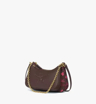 Borsa Hobo Aren Duo in tela Maxi Visetos e pelle di vitello Borsa Hobo Aren Duo in tela Maxi Visetos e pelle di vitello