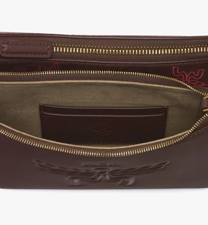 Borsa Hobo Aren Duo in tela Maxi Visetos e pelle di vitello