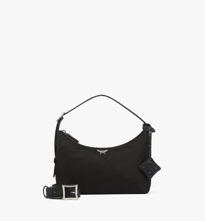 Borsa Hobo Aren in nylon riciclato e pelle con stampa Monogram Borsa Hobo Aren in nylon riciclato e pelle con stampa Monogram