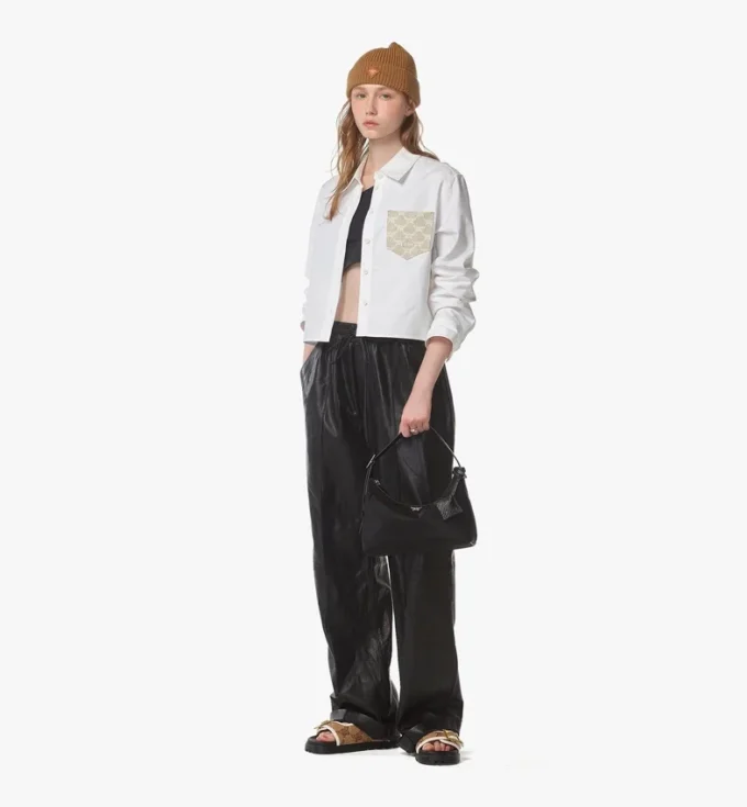 Borsa Hobo Aren in nylon riciclato e pelle con stampa Monogram Borsa Hobo Aren in nylon riciclato e pelle con stampa Monogram