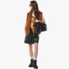 Borsa Hobo con cerniera Aren in Econyl® e pelle con stampa Monogram Borsa Hobo con cerniera Aren in Econyl® e pelle con stampa Monogram