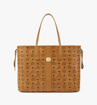 Borsa Liz Shopper reversibile in Visetos