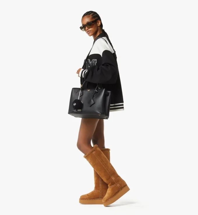 Borsa Milla tote in pelle martellata