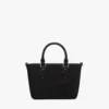Borsa shopper Aren in nylon riciclato e pelle con stampa monogramma