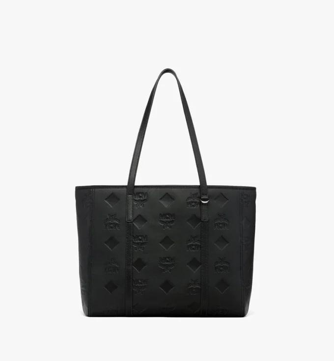 Borsa shopper Toni con chiusura superiore a zip in pelle con motivo Maxi Monogram Borsa shopper Toni con chiusura superiore a zip in pelle con motivo Maxi Monogram