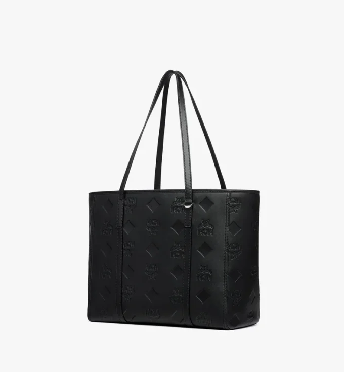 Borsa shopper Toni con chiusura superiore a zip in pelle con motivo Maxi Monogram Borsa shopper Toni con chiusura superiore a zip in pelle con motivo Maxi Monogram