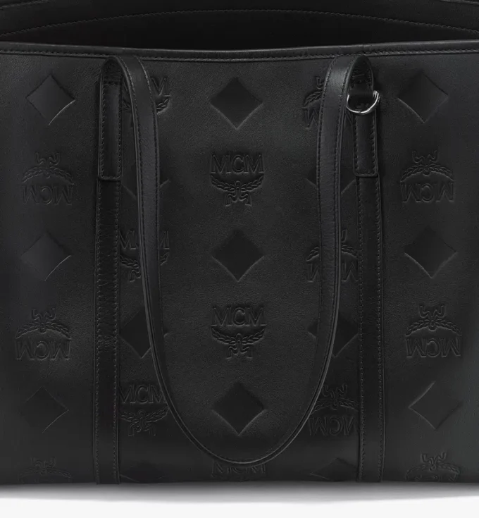 Borsa shopper Toni con chiusura superiore a zip in pelle con motivo Maxi Monogram Borsa shopper Toni con chiusura superiore a zip in pelle con motivo Maxi Monogram