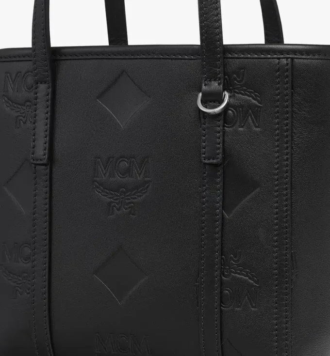 Borsa shopper Toni con chiusura superiore a zip in pelle con motivo Maxi Monogram Borsa shopper Toni con chiusura superiore a zip in pelle con motivo Maxi Monogram
