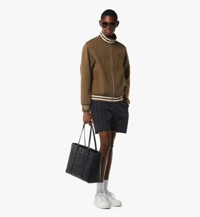 Borsa shopper Toni con chiusura superiore a zip in pelle con motivo Maxi Monogram Borsa shopper Toni con chiusura superiore a zip in pelle con motivo Maxi Monogram