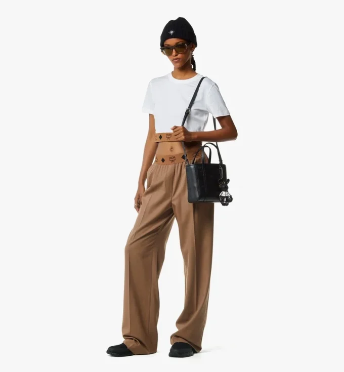 Borsa shopper Toni con chiusura superiore a zip in pelle con motivo Maxi Monogram Borsa shopper Toni con chiusura superiore a zip in pelle con motivo Maxi Monogram