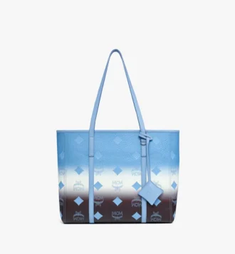 Borsa shopper Toni con chiusura superiore a zip in tela Visetos sfumato