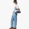 Borsa shopper Toni con chiusura superiore a zip in tela Visetos sfumato
