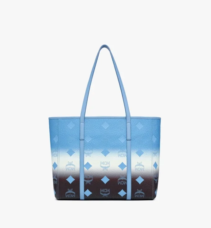 Borsa shopper Toni con chiusura superiore a zip in tela Visetos sfumato