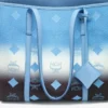 Borsa shopper Toni con chiusura superiore a zip in tela Visetos sfumato