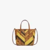 Borsa shopper Toni Top-Zip in tela Visetos Mega Herringbone