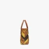 Borsa shopper Toni Top-Zip in tela Visetos Mega Herringbone