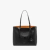 Borsa shopping Himmel in pelle con logo goffrato