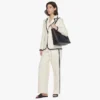 Borsa shopping Himmel in pelle con logo goffrato