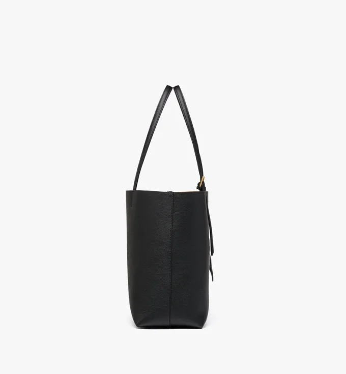 Borsa shopping Himmel in pelle con logo goffrato