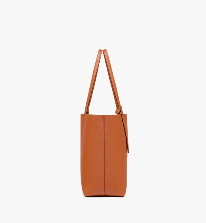 Borsa shopping Himmel in pelle con logo goffrato