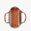 Borsa shopping Himmel in pelle con logo goffrato