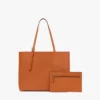 Borsa shopping Himmel in pelle con logo goffrato
