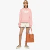 Borsa shopping Himmel in pelle con logo goffrato