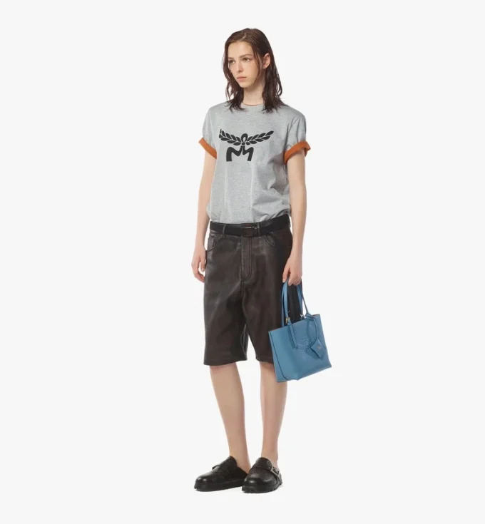 Borsa shopping Himmel in pelle con logo goffrato Borsa shopping Himmel in pelle con logo goffrato