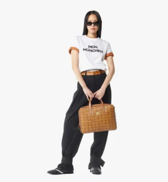 Borsa tote Aren in mix di pelle Visetos