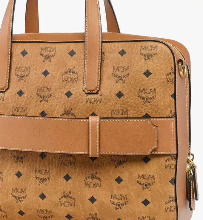 Borsa tote Aren in mix di pelle Visetos