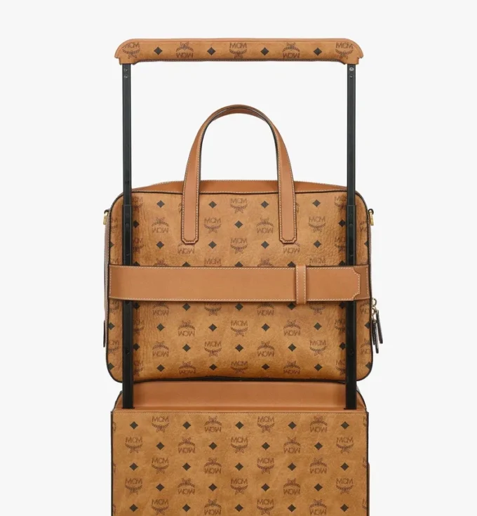 Borsa tote Aren in mix di pelle Visetos