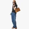 Borsa tote Aren School Bag in Visetos Borsa tote Aren School Bag in Visetos